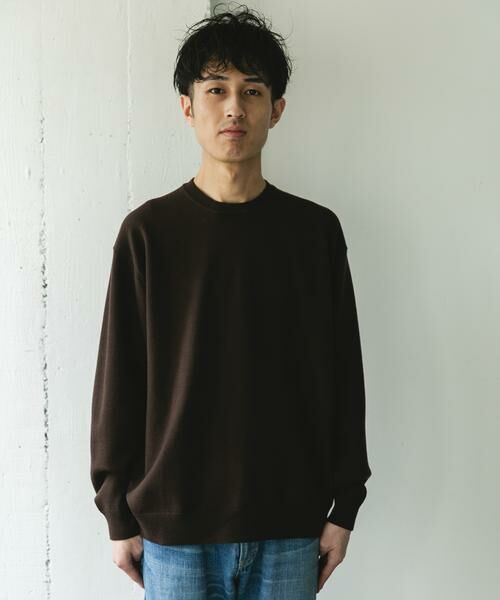 URBAN RESEARCH DOORS / アーバンリサーチ ドアーズ ニット・セーター | 『仁村紗和さん着用』『UR TECH 200日ニット』クルーネック | 詳細15