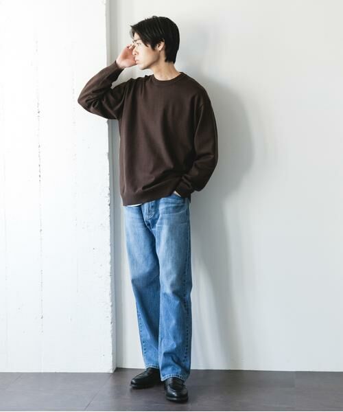 URBAN RESEARCH DOORS / アーバンリサーチ ドアーズ ニット・セーター | 『仁村紗和さん着用』『UR TECH 200日ニット』クルーネック | 詳細7