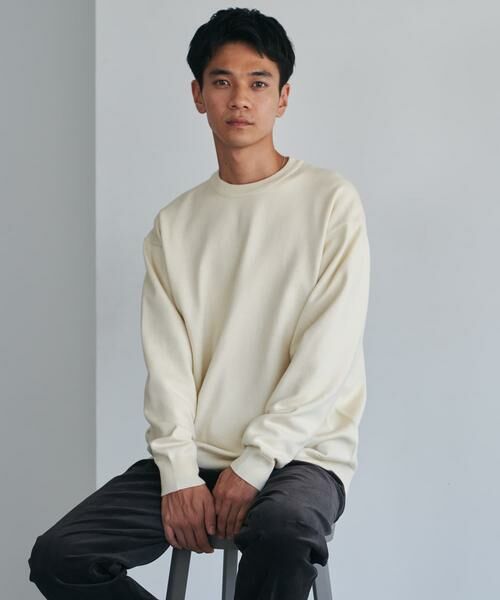 URBAN RESEARCH DOORS / アーバンリサーチ ドアーズ ニット・セーター | 『仁村紗和さん着用』『UR TECH 200日ニット』クルーネック | 詳細4