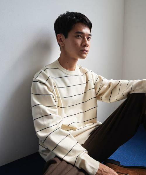 URBAN RESEARCH DOORS / アーバンリサーチ ドアーズ ニット・セーター | 『仁村紗和さん着用』『UR TECH 200日ニット』クルーネック | 詳細16