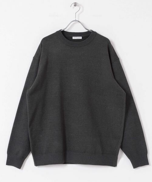 URBAN RESEARCH DOORS/アーバンリサーチ ドアーズ 『仁村紗和さん着用』『UR TECH 200日ニット』クルーネック チャコールグレー L URBAN RESEARCH DOORS/アーバンリサーチ ドアーズ 『仁村紗和さん着用』『UR TECH 200日ニット』クルーネック チャコールグレー L