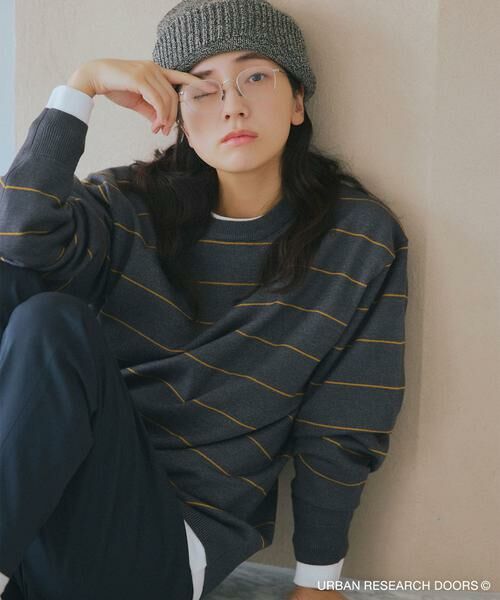 URBAN RESEARCH DOORS/アーバンリサーチ ドアーズ 『仁村紗和さん着用』『UR TECH 200日ニット』クルーネック グレー系その他 XL URBAN RESEARCH DOORS/アーバンリサーチ ドアーズ 『仁村紗和さん着用』『UR TECH 200日ニット』クルーネック グレー系その他 XL