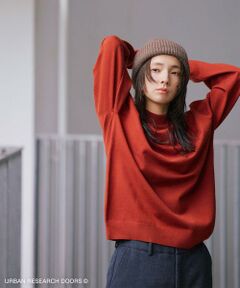 URBAN RESEARCH DOORS / アーバンリサーチ ドアーズ ニット・セーター | 『仁村紗和さん着用』『UR TECH 200日ニット』 モックネック