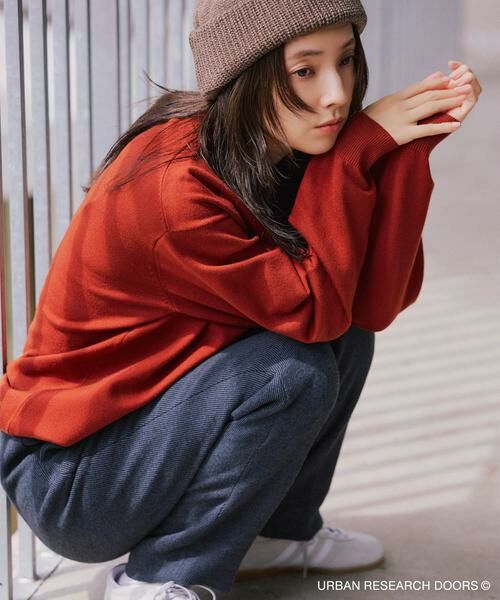 URBAN RESEARCH DOORS / アーバンリサーチ ドアーズ ニット・セーター | 『仁村紗和さん着用』『UR TECH 200日ニット』 モックネック | 詳細1