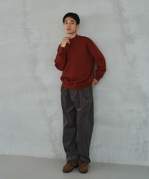 URBAN RESEARCH DOORS / アーバンリサーチ ドアーズ ニット・セーター | 『仁村紗和さん着用』『UR TECH 200日ニット』 モックネック | 詳細12
