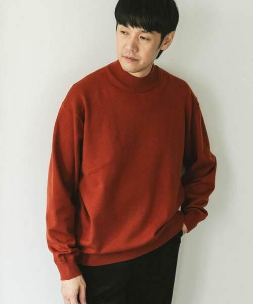 URBAN RESEARCH DOORS / アーバンリサーチ ドアーズ ニット・セーター | 『仁村紗和さん着用』『UR TECH 200日ニット』 モックネック | 詳細13