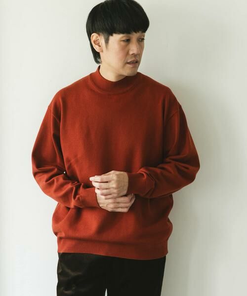 URBAN RESEARCH DOORS / アーバンリサーチ ドアーズ ニット・セーター | 『仁村紗和さん着用』『UR TECH 200日ニット』 モックネック | 詳細14