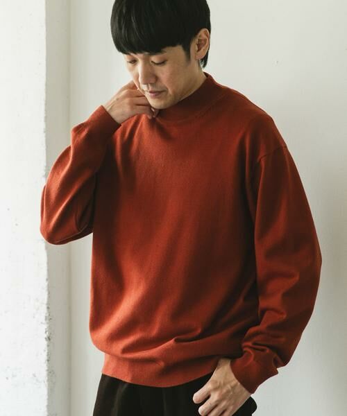 URBAN RESEARCH DOORS / アーバンリサーチ ドアーズ ニット・セーター | 『仁村紗和さん着用』『UR TECH 200日ニット』 モックネック | 詳細15