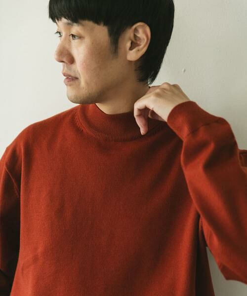 URBAN RESEARCH DOORS / アーバンリサーチ ドアーズ ニット・セーター | 『仁村紗和さん着用』『UR TECH 200日ニット』 モックネック | 詳細16