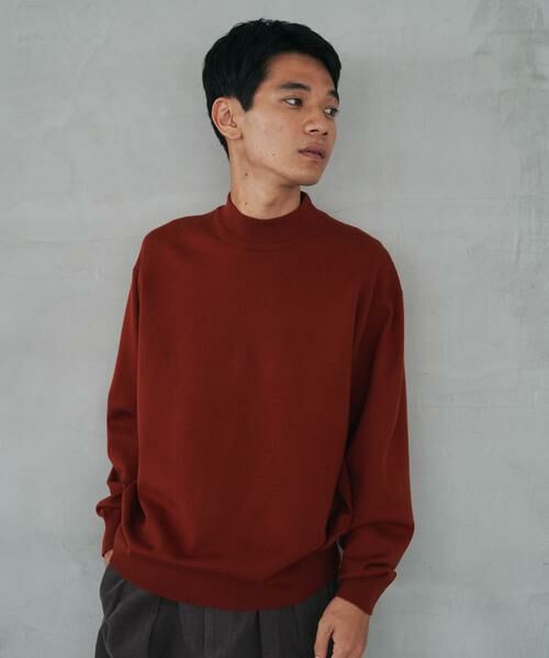 URBAN RESEARCH DOORS / アーバンリサーチ ドアーズ ニット・セーター | 『仁村紗和さん着用』『UR TECH 200日ニット』 モックネック | 詳細7