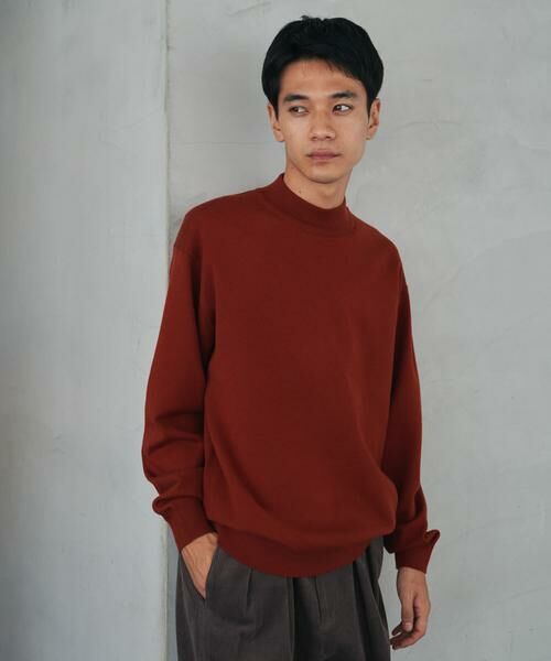 URBAN RESEARCH DOORS / アーバンリサーチ ドアーズ ニット・セーター | 『仁村紗和さん着用』『UR TECH 200日ニット』 モックネック | 詳細8