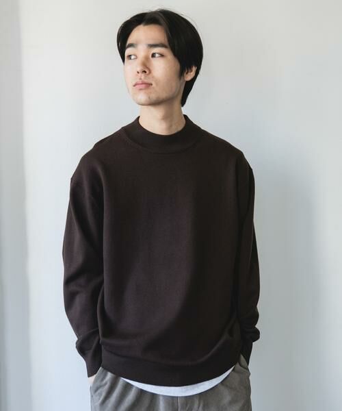 URBAN RESEARCH DOORS / アーバンリサーチ ドアーズ ニット・セーター | 『仁村紗和さん着用』『UR TECH 200日ニット』 モックネック | 詳細21