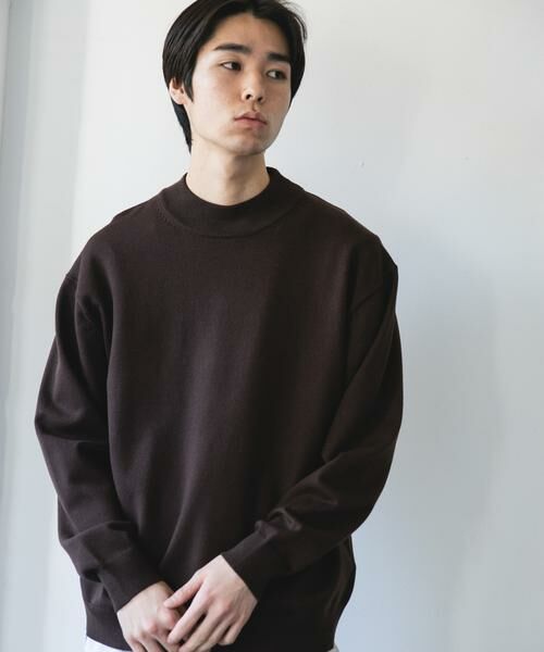 URBAN RESEARCH DOORS / アーバンリサーチ ドアーズ ニット・セーター | 『仁村紗和さん着用』『UR TECH 200日ニット』 モックネック | 詳細22