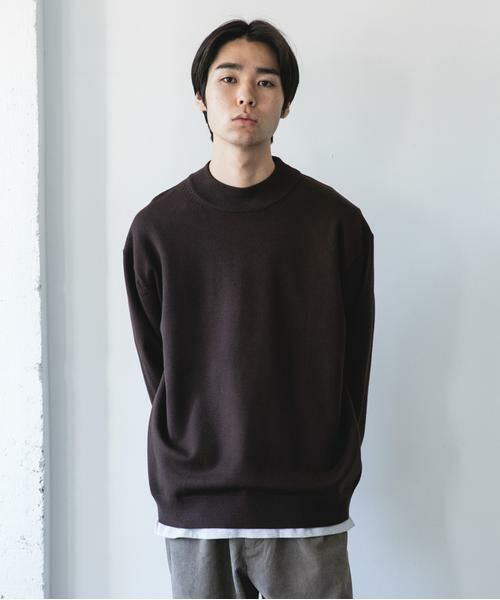 URBAN RESEARCH DOORS / アーバンリサーチ ドアーズ ニット・セーター | 『仁村紗和さん着用』『UR TECH 200日ニット』 モックネック | 詳細23