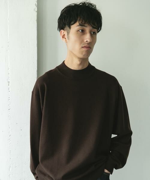 URBAN RESEARCH DOORS / アーバンリサーチ ドアーズ ニット・セーター | 『仁村紗和さん着用』『UR TECH 200日ニット』 モックネック | 詳細28