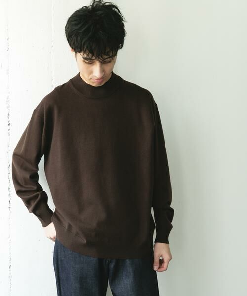 URBAN RESEARCH DOORS / アーバンリサーチ ドアーズ ニット・セーター | 『仁村紗和さん着用』『UR TECH 200日ニット』 モックネック | 詳細29
