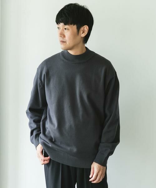 URBAN RESEARCH DOORS / アーバンリサーチ ドアーズ ニット・セーター | 『仁村紗和さん着用』『UR TECH 200日ニット』 モックネック | 詳細28