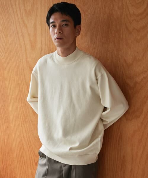 URBAN RESEARCH DOORS/アーバンリサーチ ドアーズ 『仁村紗和さん着用』『UR TECH 200日ニット』 モックネック オフホワイト L URBAN RESEARCH DOORS/アーバンリサーチ ドアーズ 『仁村紗和さん着用』『UR TECH 200日ニット』 モックネック オフホワイト L