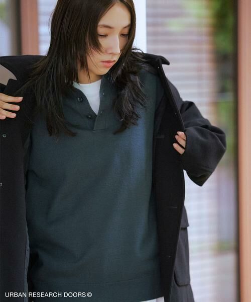 URBAN RESEARCH DOORS / アーバンリサーチ ドアーズ ポロシャツ | 『XLサイズ/WEB限定/仁村紗和さん着用』『UR TECH 200日ニット』 ポロシャツ | 詳細1