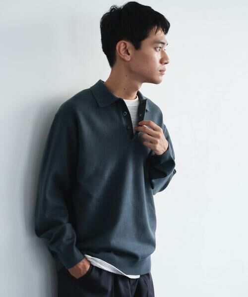 URBAN RESEARCH DOORS / アーバンリサーチ ドアーズ ポロシャツ | 『XLサイズ/WEB限定/仁村紗和さん着用』『UR TECH 200日ニット』 ポロシャツ | 詳細10