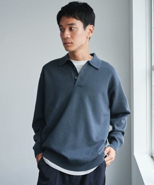 URBAN RESEARCH DOORS / アーバンリサーチ ドアーズ ポロシャツ | 『XLサイズ/WEB限定/仁村紗和さん着用』『UR TECH 200日ニット』 ポロシャツ | 詳細12