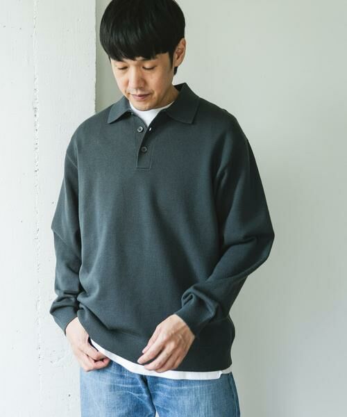 URBAN RESEARCH DOORS / アーバンリサーチ ドアーズ ポロシャツ | 『XLサイズ/WEB限定/仁村紗和さん着用』『UR TECH 200日ニット』 ポロシャツ | 詳細16
