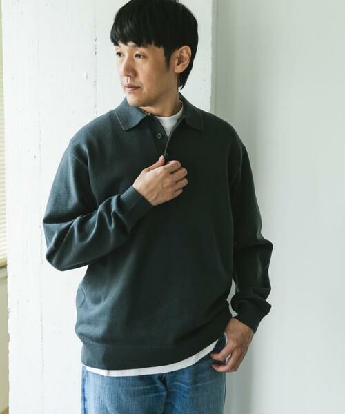 URBAN RESEARCH DOORS / アーバンリサーチ ドアーズ ポロシャツ | 『XLサイズ/WEB限定/仁村紗和さん着用』『UR TECH 200日ニット』 ポロシャツ | 詳細19