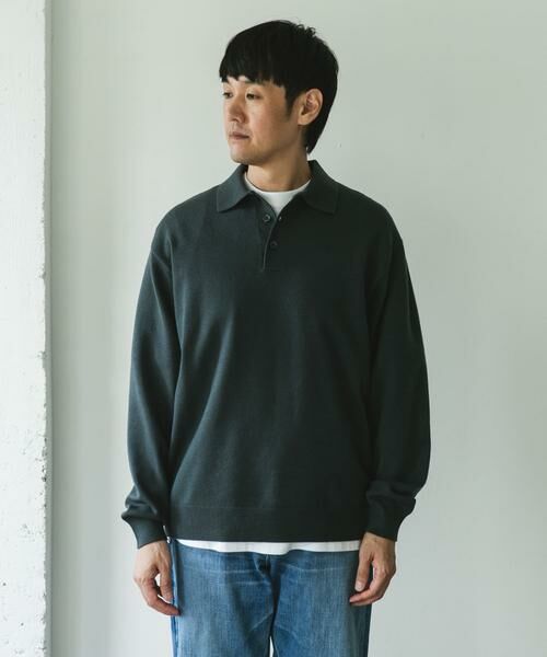 URBAN RESEARCH DOORS / アーバンリサーチ ドアーズ ポロシャツ | 『XLサイズ/WEB限定/仁村紗和さん着用』『UR TECH 200日ニット』 ポロシャツ | 詳細22