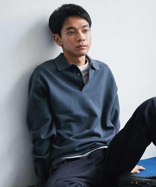 URBAN RESEARCH DOORS / アーバンリサーチ ドアーズ ポロシャツ | 『XLサイズ/WEB限定/仁村紗和さん着用』『UR TECH 200日ニット』 ポロシャツ | 詳細5