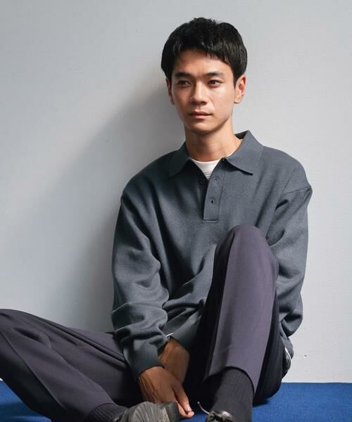 URBAN RESEARCH DOORS / アーバンリサーチ ドアーズ ポロシャツ | 『XLサイズ/WEB限定/仁村紗和さん着用』『UR TECH 200日ニット』 ポロシャツ | 詳細6