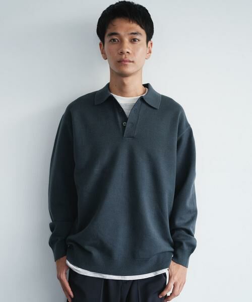 URBAN RESEARCH DOORS / アーバンリサーチ ドアーズ ポロシャツ | 『XLサイズ/WEB限定/仁村紗和さん着用』『UR TECH 200日ニット』 ポロシャツ | 詳細9