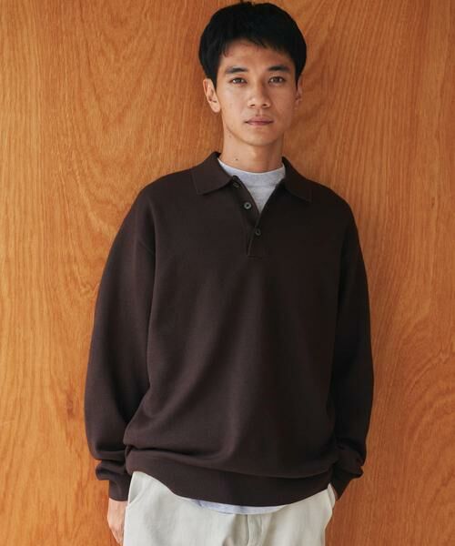 URBAN RESEARCH DOORS / アーバンリサーチ ドアーズ ポロシャツ | 『XLサイズ/WEB限定/仁村紗和さん着用』『UR TECH 200日ニット』 ポロシャツ | 詳細29