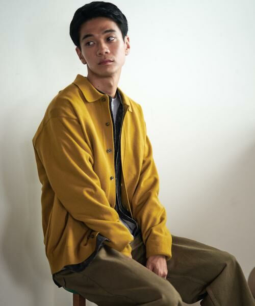 URBAN RESEARCH DOORS / アーバンリサーチ ドアーズ カーディガン・ボレロ | 『XLサイズ/WEB限定/仁村紗和さん着用』『UR TECH 200日ニット』シャツ カーディガン | 詳細10