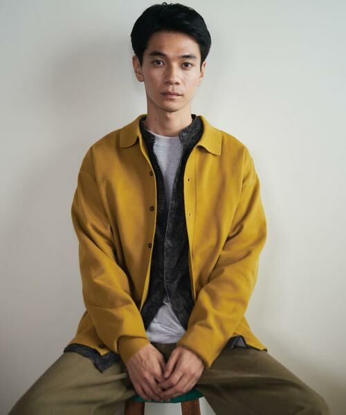 URBAN RESEARCH DOORS / アーバンリサーチ ドアーズ カーディガン・ボレロ | 『XLサイズ/WEB限定/仁村紗和さん着用』『UR TECH 200日ニット』シャツ カーディガン | 詳細11