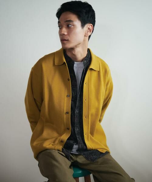 URBAN RESEARCH DOORS / アーバンリサーチ ドアーズ カーディガン・ボレロ | 『XLサイズ/WEB限定/仁村紗和さん着用』『UR TECH 200日ニット』シャツ カーディガン | 詳細12