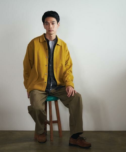 URBAN RESEARCH DOORS / アーバンリサーチ ドアーズ カーディガン・ボレロ | 『XLサイズ/WEB限定/仁村紗和さん着用』『UR TECH 200日ニット』シャツ カーディガン | 詳細14