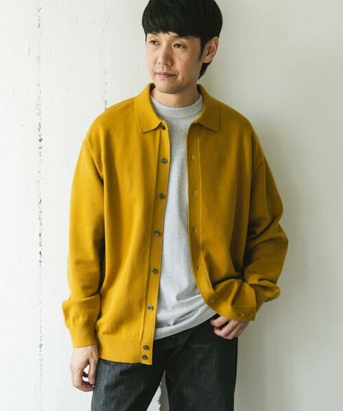 URBAN RESEARCH DOORS / アーバンリサーチ ドアーズ カーディガン・ボレロ | 『XLサイズ/WEB限定/仁村紗和さん着用』『UR TECH 200日ニット』シャツ カーディガン | 詳細16