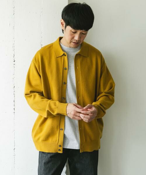 URBAN RESEARCH DOORS / アーバンリサーチ ドアーズ カーディガン・ボレロ | 『XLサイズ/WEB限定/仁村紗和さん着用』『UR TECH 200日ニット』シャツ カーディガン | 詳細17