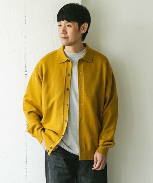 URBAN RESEARCH DOORS / アーバンリサーチ ドアーズ カーディガン・ボレロ | 『XLサイズ/WEB限定/仁村紗和さん着用』『UR TECH 200日ニット』シャツ カーディガン | 詳細18