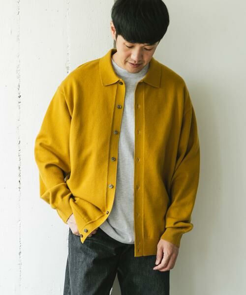 URBAN RESEARCH DOORS / アーバンリサーチ ドアーズ カーディガン・ボレロ | 『XLサイズ/WEB限定/仁村紗和さん着用』『UR TECH 200日ニット』シャツ カーディガン | 詳細19