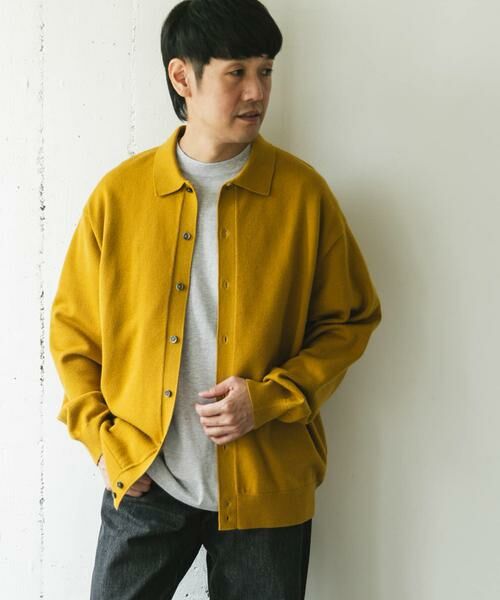URBAN RESEARCH DOORS / アーバンリサーチ ドアーズ カーディガン・ボレロ | 『XLサイズ/WEB限定/仁村紗和さん着用』『UR TECH 200日ニット』シャツ カーディガン | 詳細20
