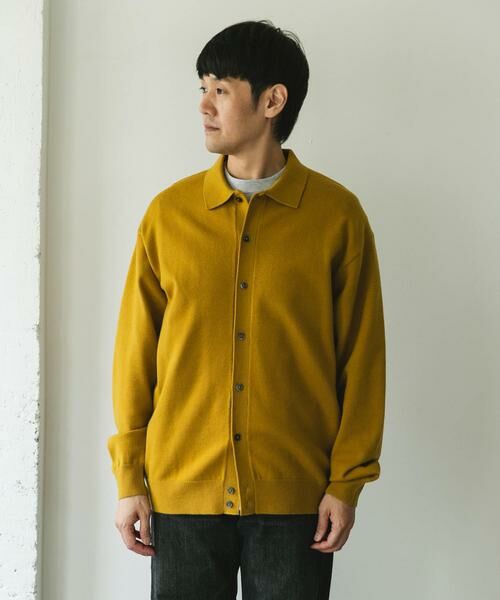 URBAN RESEARCH DOORS / アーバンリサーチ ドアーズ カーディガン・ボレロ | 『XLサイズ/WEB限定/仁村紗和さん着用』『UR TECH 200日ニット』シャツ カーディガン | 詳細22