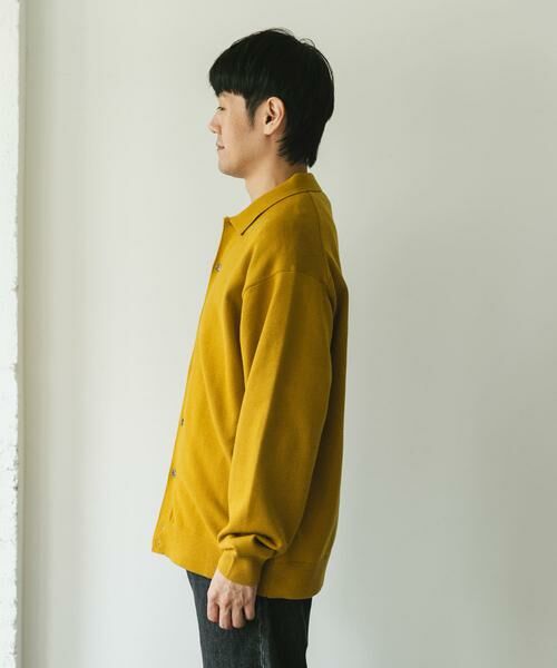 URBAN RESEARCH DOORS / アーバンリサーチ ドアーズ カーディガン・ボレロ | 『XLサイズ/WEB限定/仁村紗和さん着用』『UR TECH 200日ニット』シャツ カーディガン | 詳細23