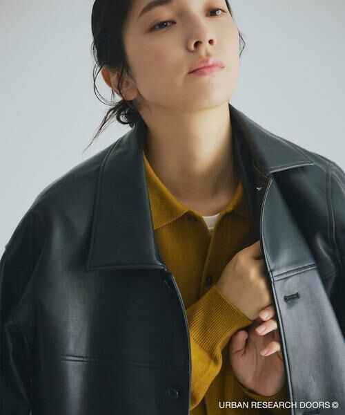 URBAN RESEARCH DOORS / アーバンリサーチ ドアーズ カーディガン・ボレロ | 『XLサイズ/WEB限定/仁村紗和さん着用』『UR TECH 200日ニット』シャツ カーディガン | 詳細4