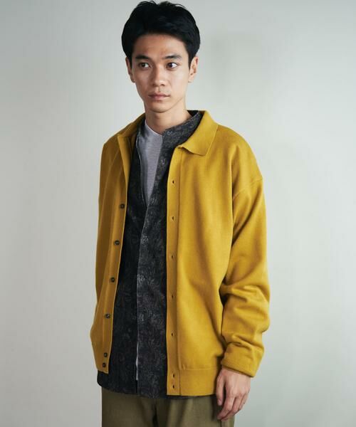 URBAN RESEARCH DOORS / アーバンリサーチ ドアーズ カーディガン・ボレロ | 『XLサイズ/WEB限定/仁村紗和さん着用』『UR TECH 200日ニット』シャツ カーディガン | 詳細5