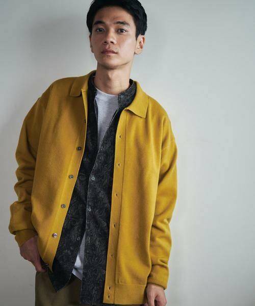 URBAN RESEARCH DOORS / アーバンリサーチ ドアーズ カーディガン・ボレロ | 『XLサイズ/WEB限定/仁村紗和さん着用』『UR TECH 200日ニット』シャツ カーディガン | 詳細6