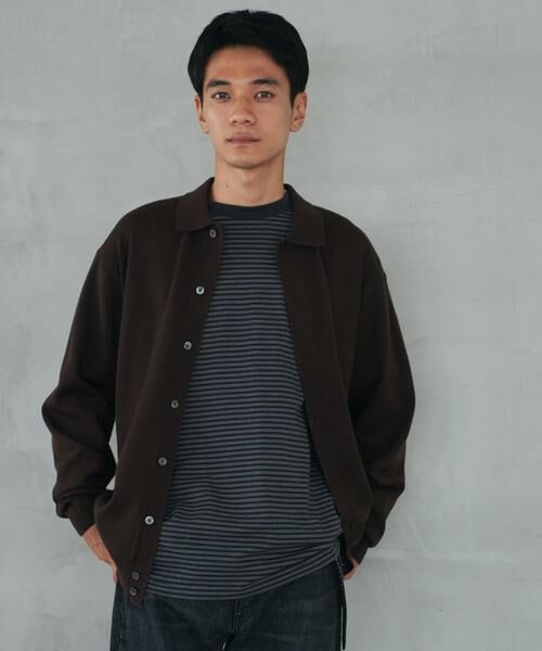 URBAN RESEARCH DOORS / アーバンリサーチ ドアーズ カーディガン・ボレロ | 『XLサイズ/WEB限定/仁村紗和さん着用』『UR TECH 200日ニット』シャツ カーディガン | 詳細28