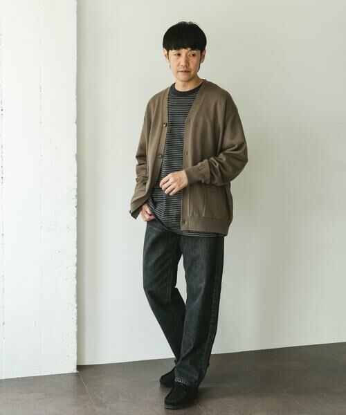 URBAN RESEARCH DOORS / アーバンリサーチ ドアーズ カーディガン・ボレロ | 『XLサイズ/WEB限定/仁村紗和さん着用』『UR TECH 200日ニット』Vネックカーディガン | 詳細16