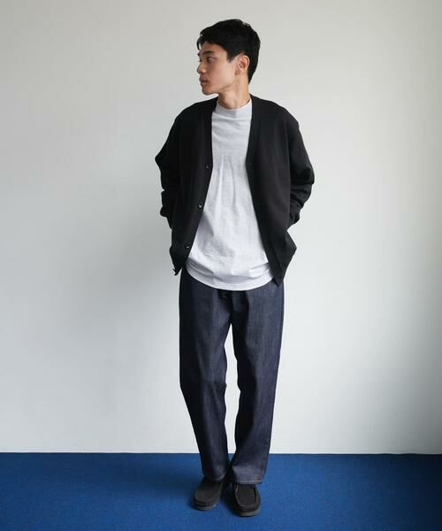 URBAN RESEARCH DOORS / アーバンリサーチ ドアーズ カーディガン・ボレロ | 『XLサイズ/WEB限定/仁村紗和さん着用』『UR TECH 200日ニット』Vネックカーディガン | 詳細28