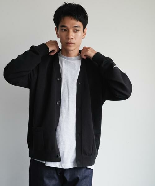 URBAN RESEARCH DOORS/アーバンリサーチ ドアーズ 『XLサイズ/WEB限定/仁村紗和さん着用』『UR TECH 200日ニット』Vネックカーディガン ブラック M URBAN RESEARCH DOORS/アーバンリサーチ ドアーズ 『XLサイズ/WEB限定/仁村紗和さん着用』『UR TECH 200日ニット』Vネックカーディガン ブラック M